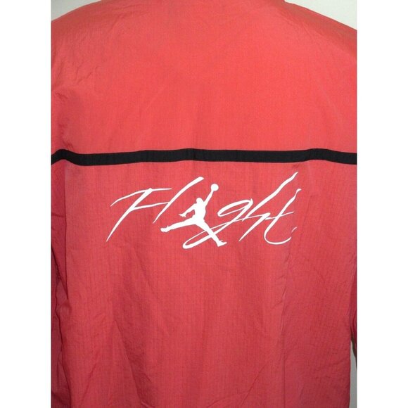 Jordan Men's Essentials Woven Flight Jacket Lobster Red Black Sizes NWT - Picture 4 of 7